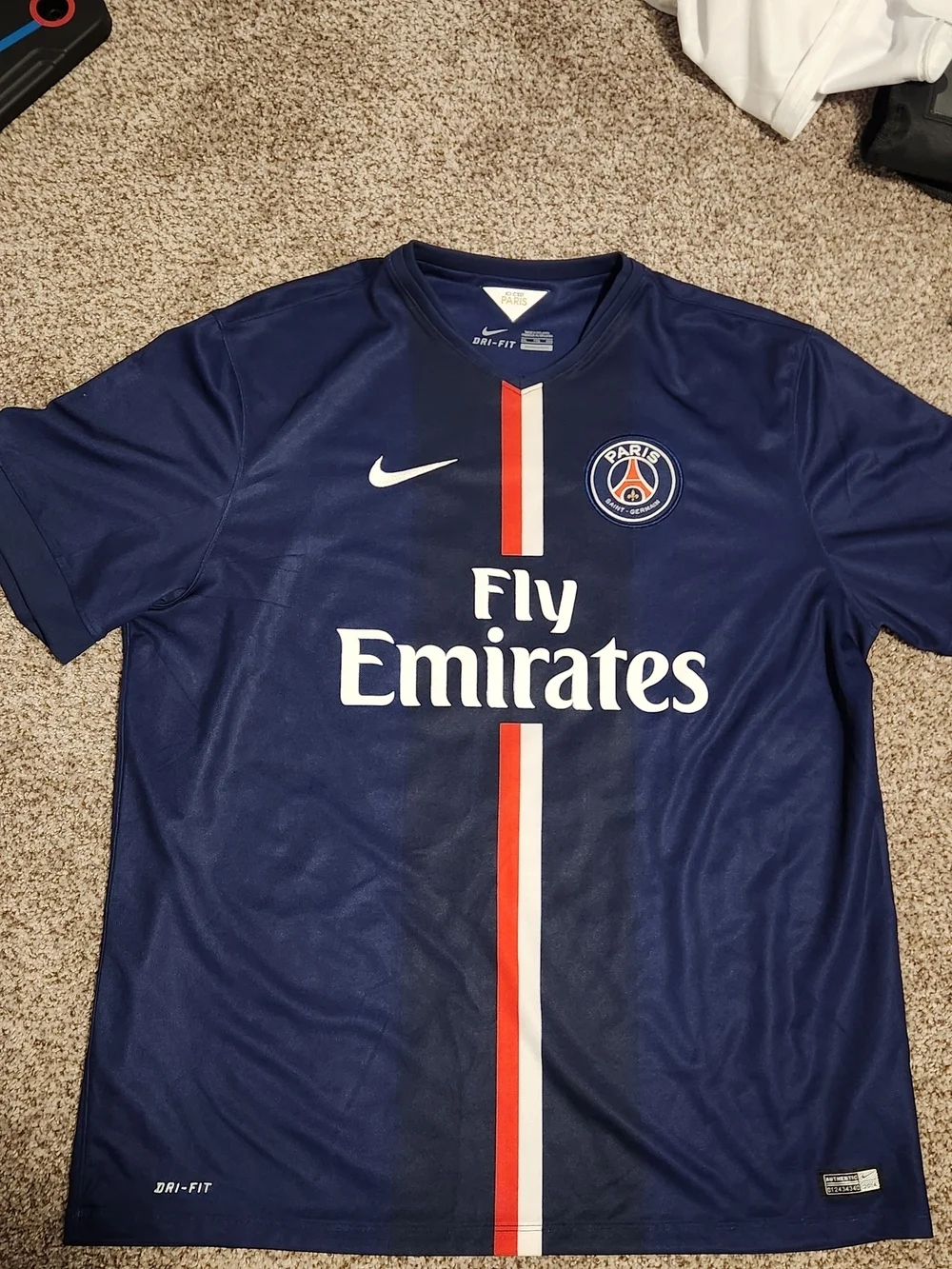 Nike PSG Zlatan Ibrahimović #10 Authentic Jersey 2013 2014 XXL Dri-FIT